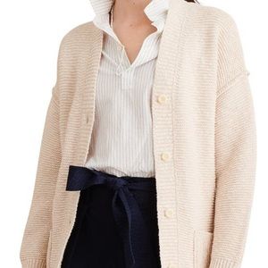Alex Mill Longline Cardigan, Size XS, Color Wheat
